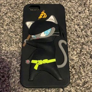 Cat Ninja Rubber Phone Case